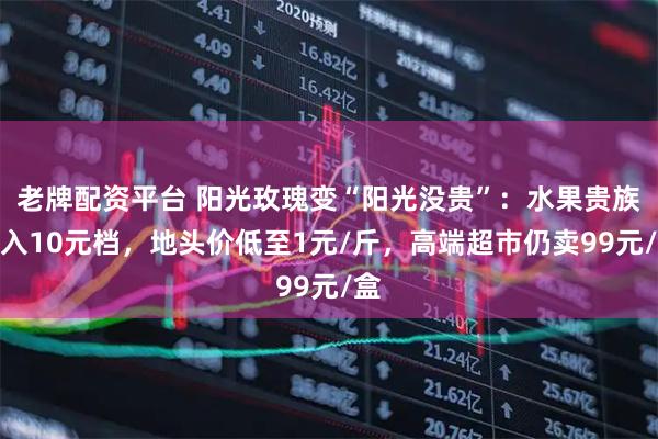 老牌配资平台 阳光玫瑰变“阳光没贵”：水果贵族掉入10元档，地头价低至1元/斤，高端超市仍卖99元/盒